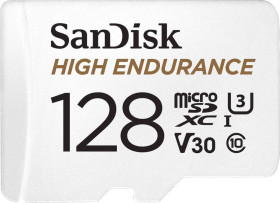 SanDisk High Endurance Monitoring microSDXC 128 GB Class 10, UHS-I, UHS-Class 3, v30 Video Speed Class zaw. kartę pamięc