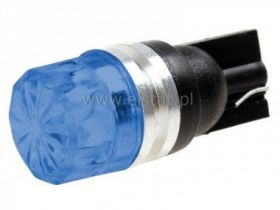 Żarówka samoch. LED 12V T10 0.5W 12mm Niebieska