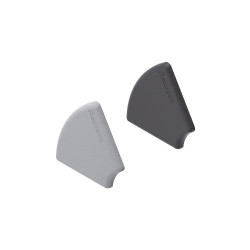 Maskownica profilu pasuje do rowka 10mm Szary Przykrywka PP