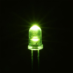 TruOpto OSG74L5111A 5mm Fluorescent Green 15&#xB0; LED 22,000MCD Water Clear