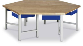 Stół Warsztatowy Grupy RAU 03 401-135B4S.11, (S x W x G) 2700 x 840 x 2340 mm