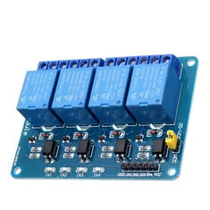 10 sztuk 5V 4-kanalowy moduł przekaźnika dla PIC ARM DSP AVR MSP430 Blue Geekcreit dla Arduino - produkty, które działają z ofic