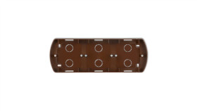 Trend Puszka Montażowa Pozioma Potrójna Brązowy 4Pth-3