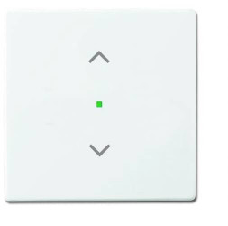 Busch-Jaeger 1 x Zaślepka Przełącznik do żaluzji, Przycisk do żaluzji Carat, free@home, Future Linear, Solo biały, biały