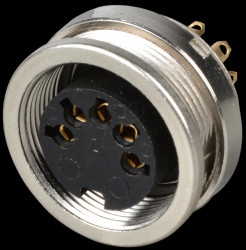 18803 Panel-mounted coupler, front mounting, IP68, 5-pin