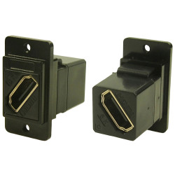 Cliff CP30788MB3 Dualslim HDMI Adapter 8K Socket Metal Frame Black 1pc