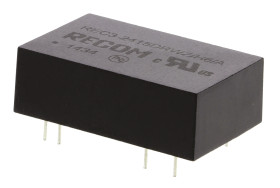 Przetwornica DC-DC, 3W, Uwe 9 → 36 V DC, Uwy ±15V dc, Iwy ±100mA, Recom Tak