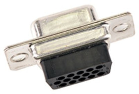 Złącze D-Sub 15-pinowe Żeński Proste Montaż na panelu raster 1.98mm