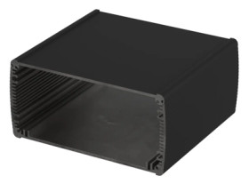 Aluminum enclosure kit, (L x W x H) 169 x 150 x 82 mm, black, IP65, 84686150.HMT1