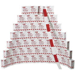 L&#x2B;D 4094 Leipold Doehle Tape 500m x 80mm Red/White Warning