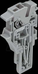 2022-171 Centre module for 1-conductor spring strips, 4 mm², grey