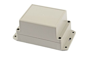 Obudowa ogólnego użytku ABS szerokość zew. 85 mm długość zew. 125 mm wys. zew. 70 mm Hammond IP65 Jasnoszary
