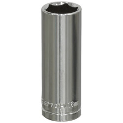 Siegen S0594 WallDrive Socket 16mm Deep 3/8&quot;Sq Drive