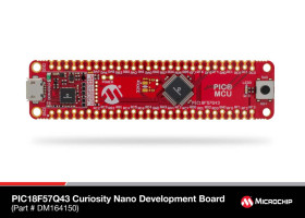 Płytka ewaluacyjna Microchip PIC18F57Q43 Curiosity Nano Evaluation Kit GPIO PIC18 DM164150