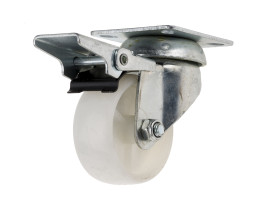 Koło samonastawne średnica kabla 50mm Płyta RS PRO 50kg wysokość całkowita 72mm