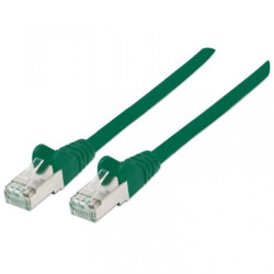 Kabel krosowy, Patchcord Cat7 SFTP 100 CU LSZH zielony /1,5 m/