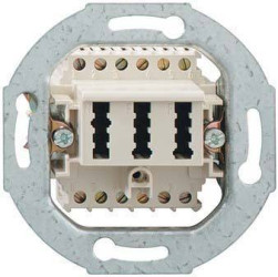 Gniazdo telefoniczne Rutenbeck TAE 2x6/6NFF Up0 rw biały