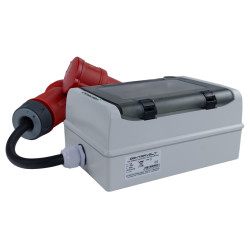 Adapter przejściowy zabezpieczający 32A/5 na 16A/5P 1m C16A DV-2106-AZ-32/16A