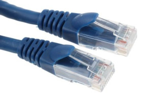 Kabel kategorii 6, Niebieski, Wtyk RJ45/męski RJ45dł.: 10m, mat. koszulki: LSZH