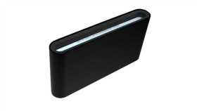 Oprawa Elewacyjna Led Flow 2X6w 4000K Czarna