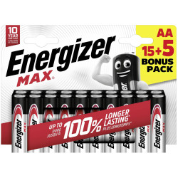 Energizer E303329900 Max AA Battery Alkali-Manganese 1.5V 20 pc(s)