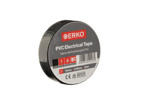 Taśma izolacyjna 19/20 czarna TPVC_19-20-CZARNA/1 ERKO