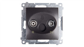 Simon 54 Gniazdo Antenowe Rd/Tv Końcowe Antracyt Daz.01/48