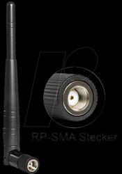 88461 WIFI RP-SMA 802.11a/b/g/n, 3-dBi omni joint