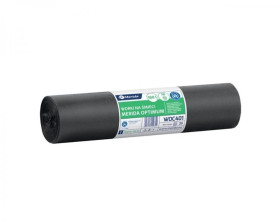 MERIDA WOC401 worki na śmieci mocne 160 l 90 × 110 cm czarne LDPE – rolka 25 szt