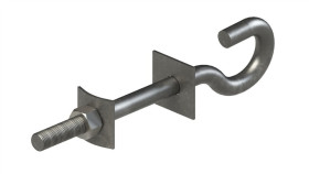 Śruba Hakowa M20 L250 Ocynk Ogniowy S3022c Sh20l250