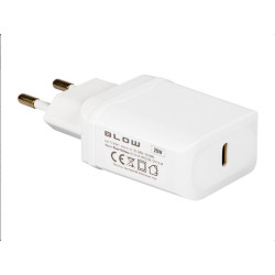 Ładowarka USB-C siec. PD3.0 20W biała BLOW zasilacz