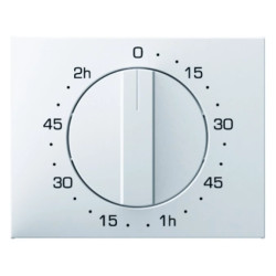 Element centralny z pokrętłem regulacyjnym do mechanicznego zegara śnieżnobiały K.1 16357109