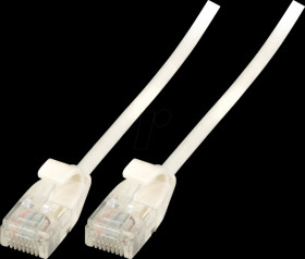 K8108WS.0,5 Cat.6a patch cable, U/UTP, ultraflex, 0.5m, white