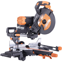 Evolution 053-0002C R255SMS-DB&#x2B; MultiMaterial Sliding MitreSaw 255mm 1600W 110V