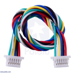 Pololu 6-Pin Female-Female JST SH-Style Cable 25cm