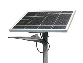 Oprawa uliczna LED solarna SOLAR RX 3,2VX75AH 4000LM barwa naturalna 4000K IP65