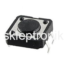 Tact Switch 12x12mm h= 4.3mm 5szt