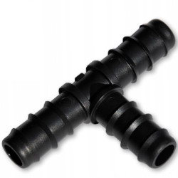 Trójnik z wtykiem na wąż 3x 12mm do łączenia węży kroplujących Bradas DSWA03-12L