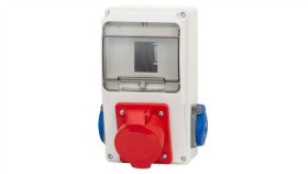 Rozdzielnica Lago 6M - Gniazda 16A 5P, 2X230v /6 Modułów/