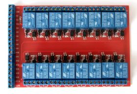 Moduł z 16 przekaźnikami ( z transoptorami)