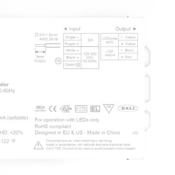Sterownik LED napięcie wyjciowe: 2 → 55 V 150 → 1400 mA , z funkcją ściemniania napięcie wejściowe: