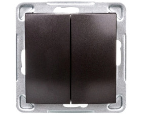 IMPRESJA Łącznik schodowy podwojny antracyt ŁP-10Y/m/50