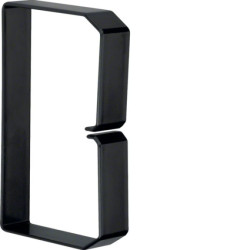 tehalit Klamra do przewodów BA6 80x120mm PVC czarna B801203