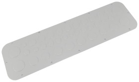Płyta dławnicy, 149 mm Szary x 534 mm, materiał: Blacha stalowa, Rittal