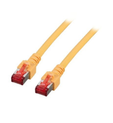Kabel krosowy patchcord securityNET S/FTP kat.6 żółty 0,5m LSZH PC-6SFTPLSZH-YE0.5