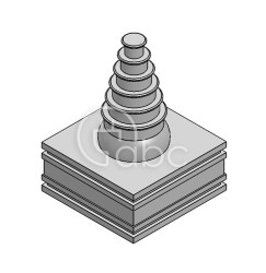 Moduł uszczelniający KT-DPF duży, KT-DPF-B, z otworem 1x4-18 mm, 41261