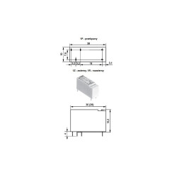 PRZEKAŹNIK RM96P 12V 8A SPDT V23061
