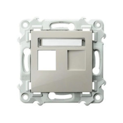 SZAFIR Obudowa gniazda pojedynczego typu Keystone prosta kaszmirowy beż GPK-1Z/p/83
