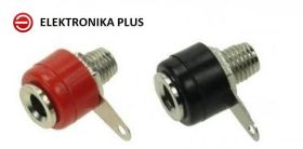 PARA GNIAZDO BANANOWE CZERWONE + CZARNE 4mm