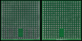 RE941-S3 Solderable breadboard, 8-pin socket 46.99 x 47.62 mm